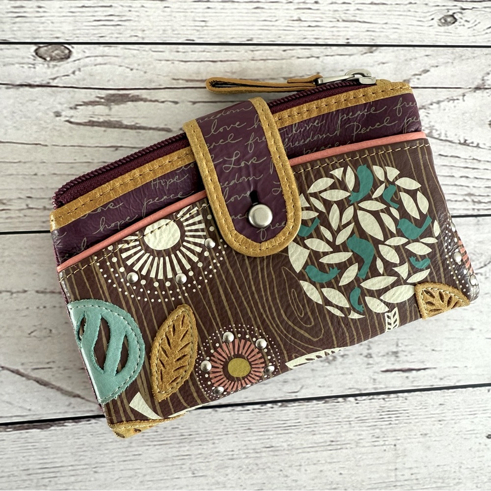 Fossil Folk Snap Wallet